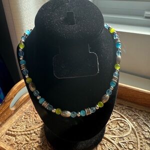 Cat eye beaded necklace